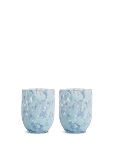 Glass Messy 2pcs/set Blue