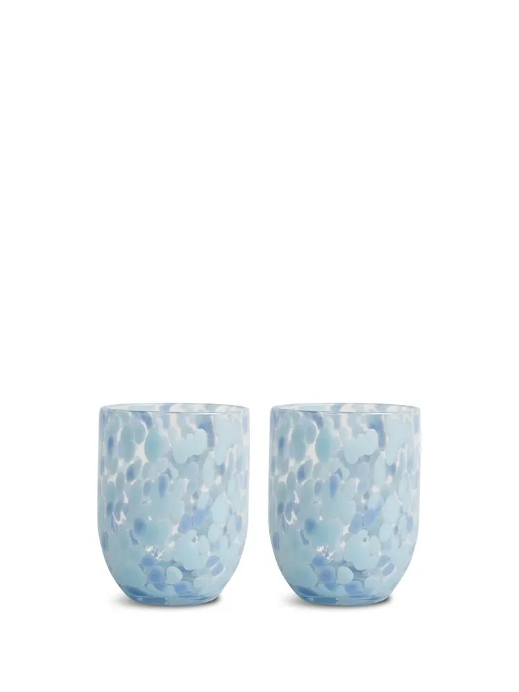 Glass Messy 2pcs/set Blue