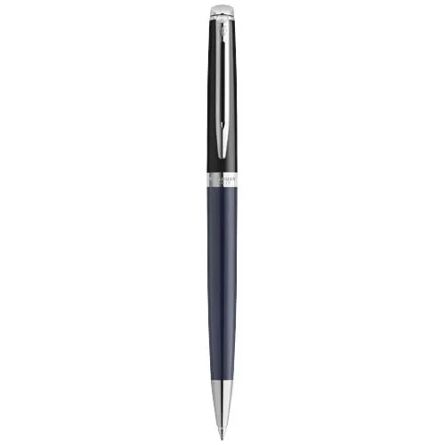 Waterman Hemisphere fargeblokkerende kulepenn med palladiumkant (blått blekk)