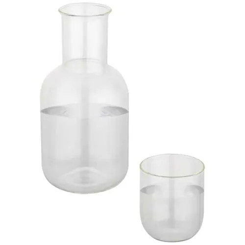 Amelie sett med glasskaraffel og kopp, matt overflate