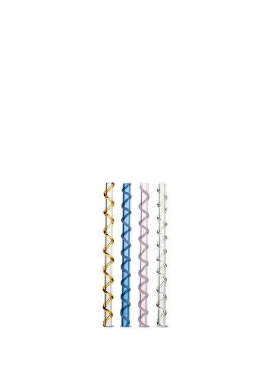 Straws Celebrate 4pcs/set (12) Blue/amber/pink/gre