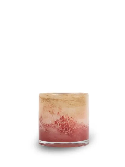 Candle holder Calore faded XS (6) Pink/beige/borde