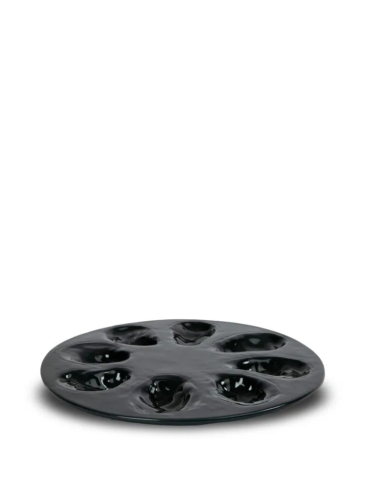 Serving plate Oyster (4) Grey