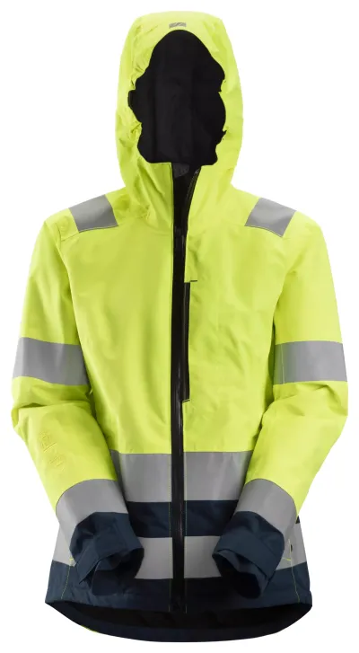 High-Vis Vanntett Skalljakke for dame, Klasse 2/3