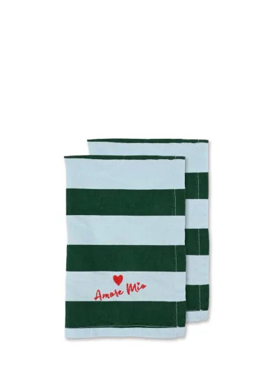 Napkin Love 2pcs/set Green/light blue