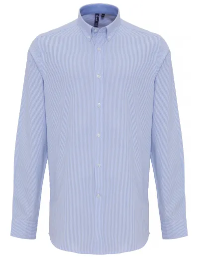 Men's Oxford Stripes Lysblå Striper