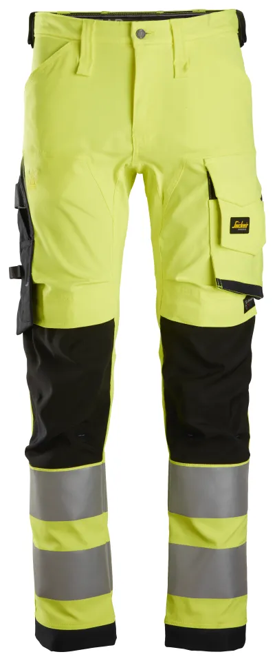 High-Vis, Arbeidsbukse med stretch, Klasse 2