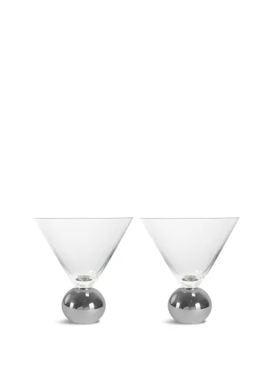 Glass Spice 2pcs/set Clear/silver