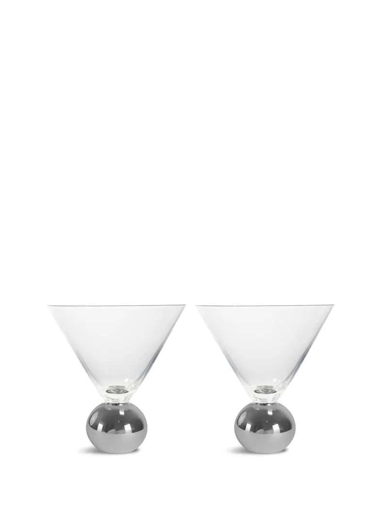 Glass Spice 2pcs/set Clear/silver
