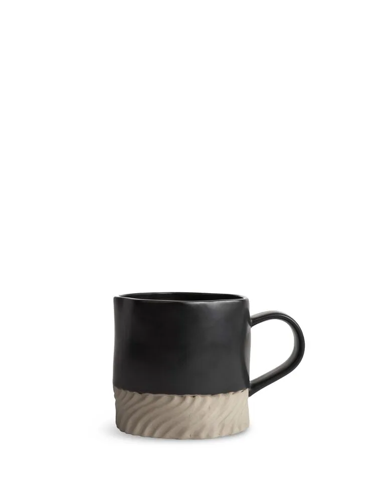 Mug Swirl Black/beige