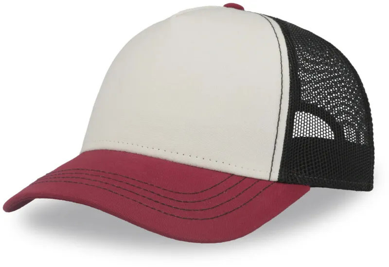 White / Burgundy / Black