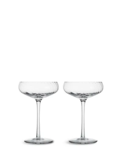 Champagne saucer Opacity 2pcs/set Clear