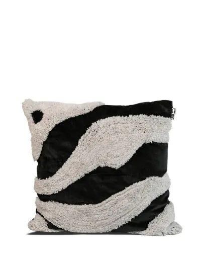 Pillow Fluffy Black/beige