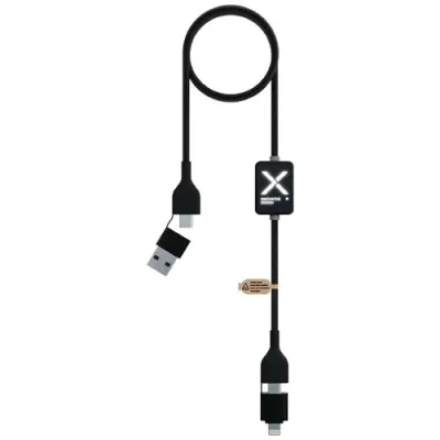 SCX.design C32 60 W ladekabel med lysende logo og av/på knapp