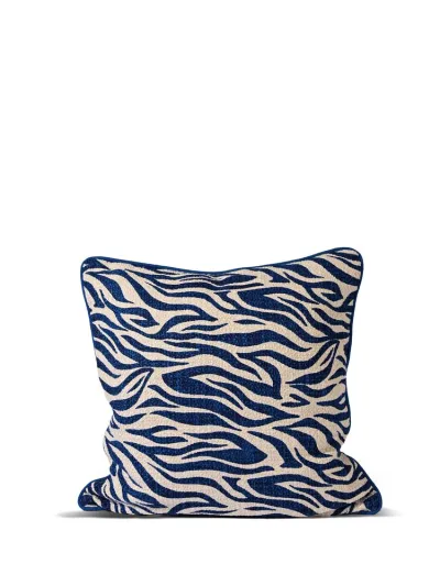 Pillow Anima zebra M Blue