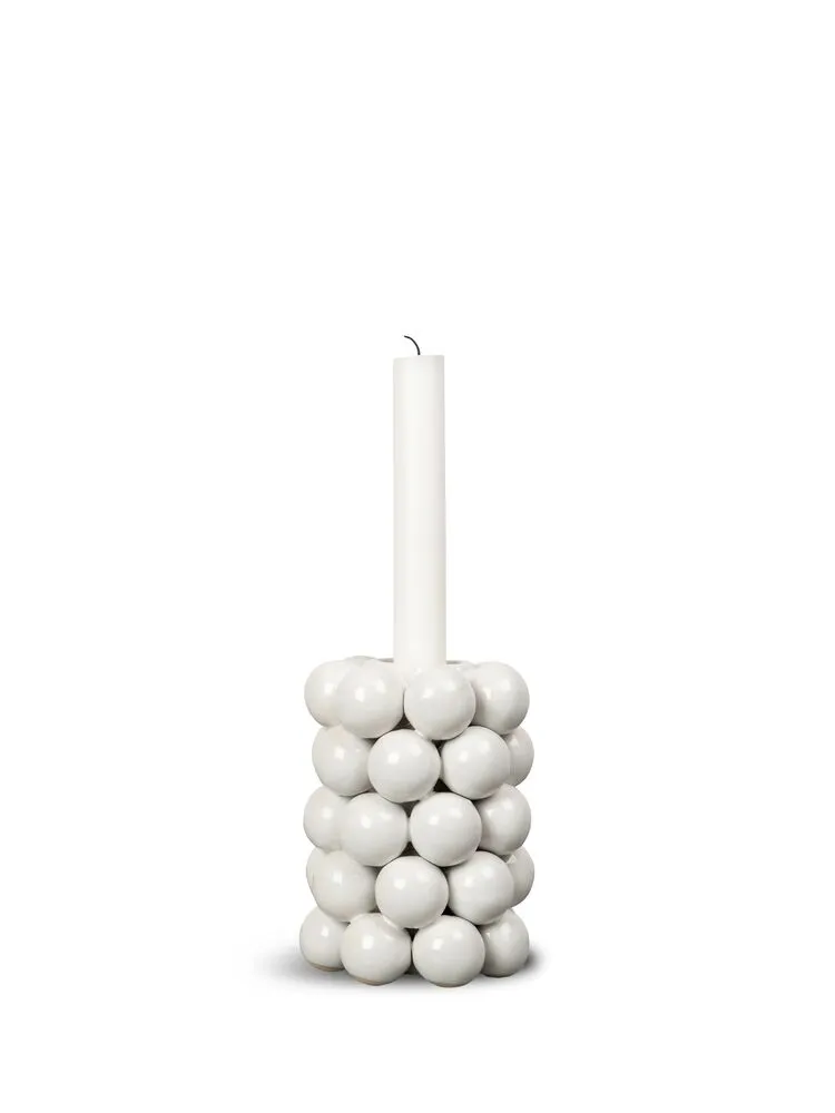 Candle holder Globe (6) White