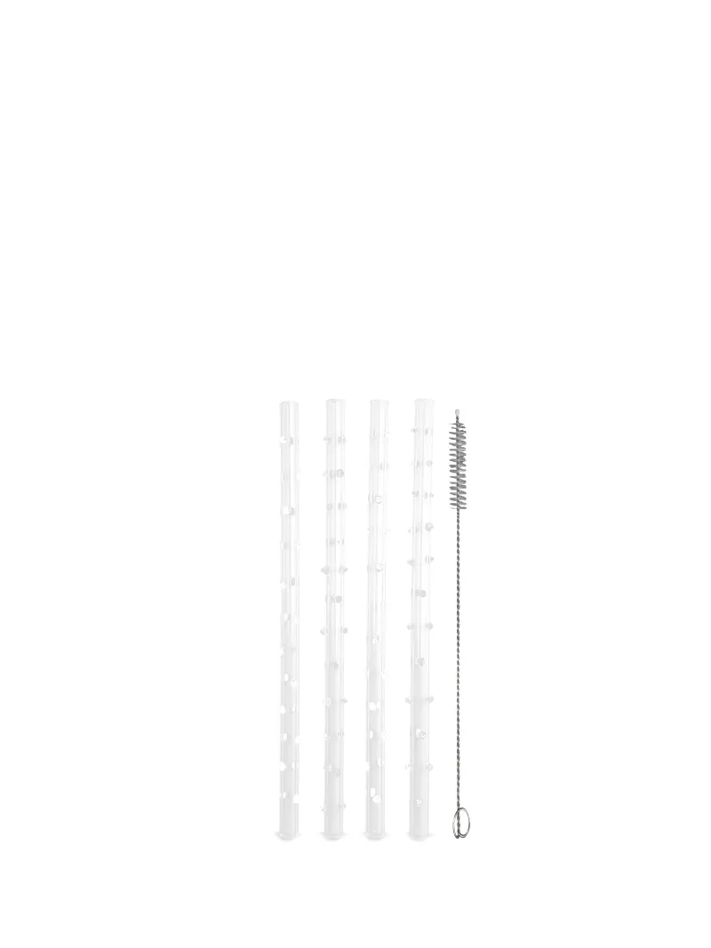 Straws Dotti 4pcs/set White