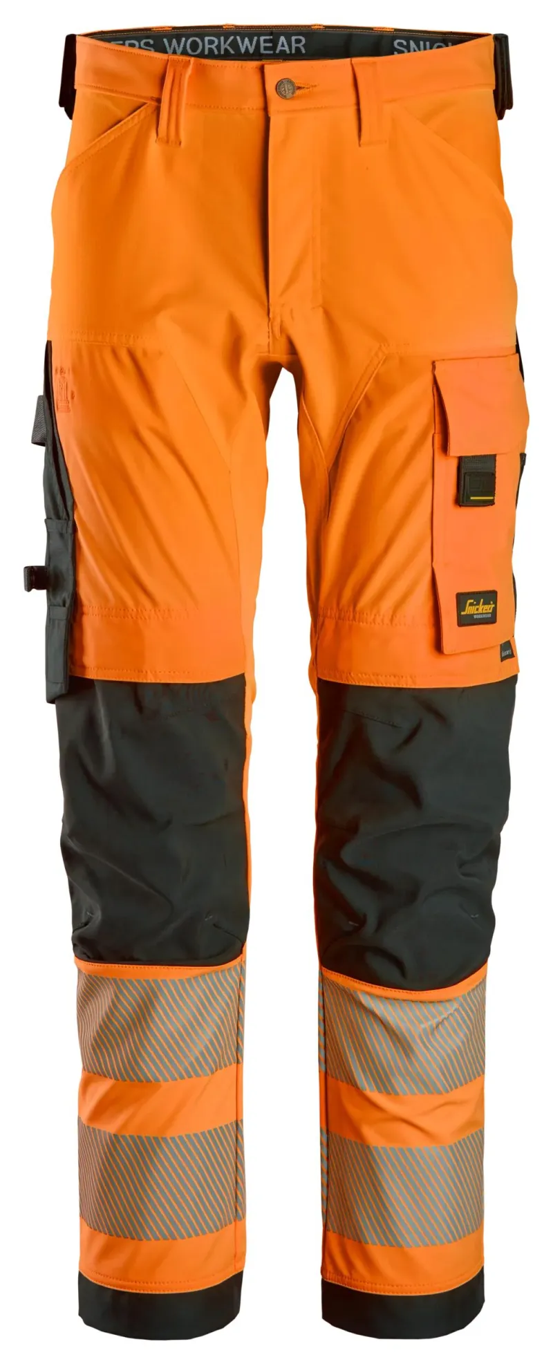 High-Vis, Arbeidsbukse med fireveisstretch, Klasse 2