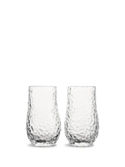 Drinking glass Swan 2pcs/set Clear
