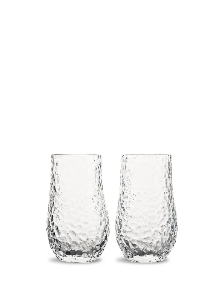 Drinking glass Swan 2pcs/set Clear