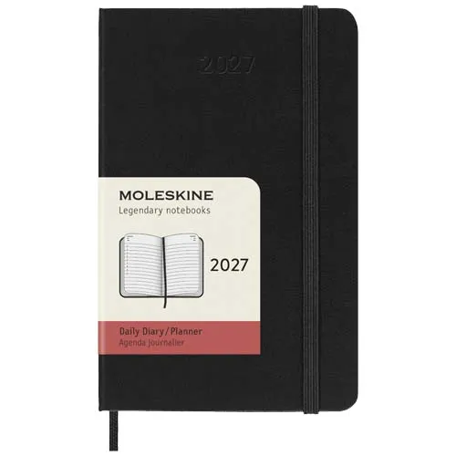 Moleskine 12 måneders dagskalender, hardt omslag
