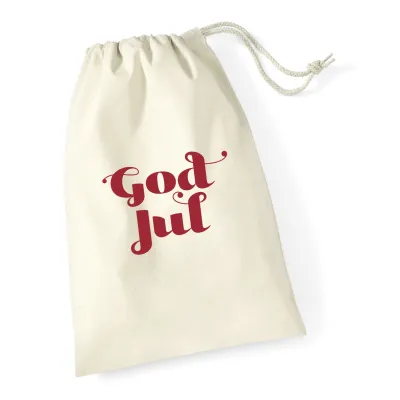 W115GJ Cotton Stuff Bag God Jul