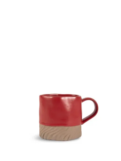 Mug Swirl Red/beige