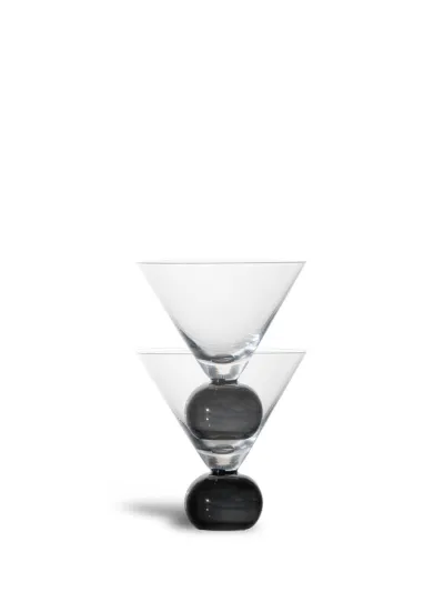 Glass Spice 2pcs/set (6) Clear/black