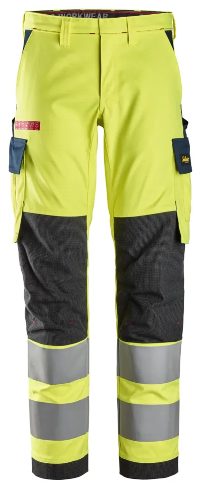 ProtecWork, Flammehemmende Arbeidsbukse med stretch, High-Vis klasse 2