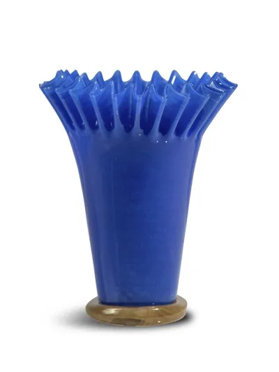 Vase Lori (2) Blue/beige