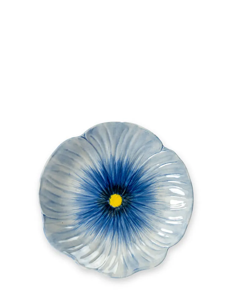 Plate Poppy (4) Blue