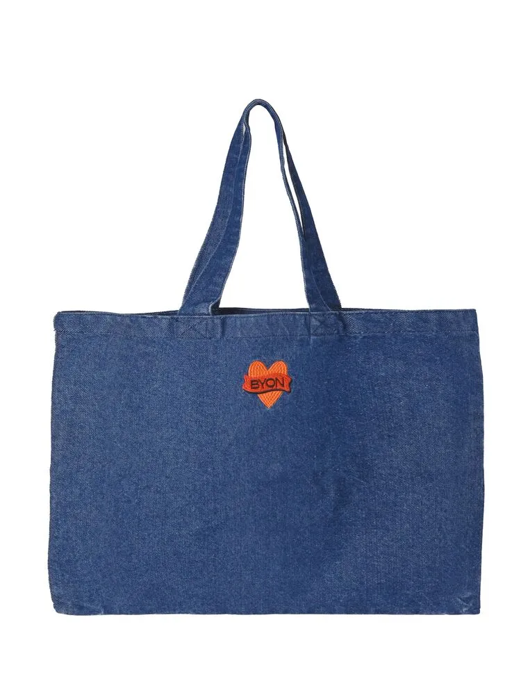 Weekendbag Love Denim blue
