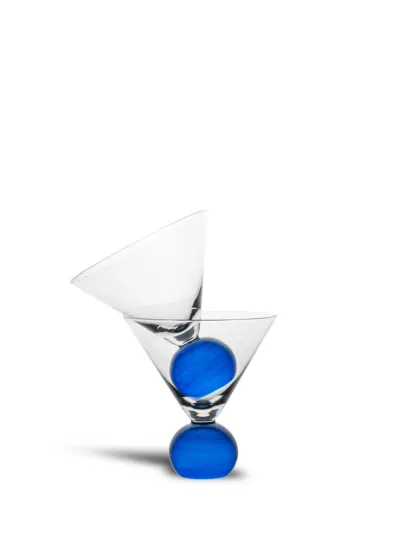 Glass Spice 2pcs/set (6) Clear/blue