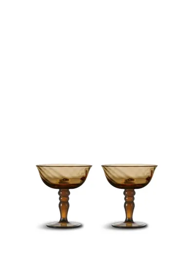 Italian coupe Opacity 2pcs/set Brown