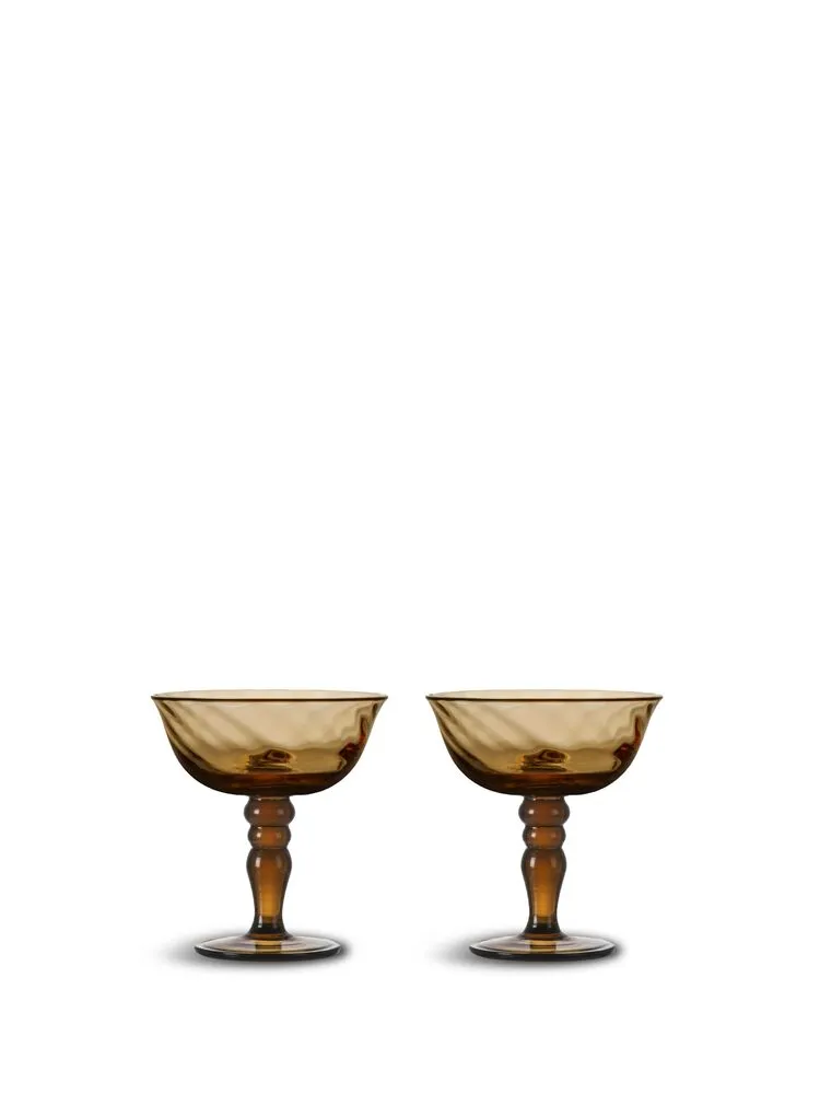 Italian coupe Opacity 2pcs/set Brown