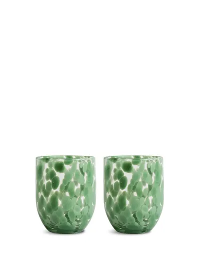Glass Messy 2pcs/set Green