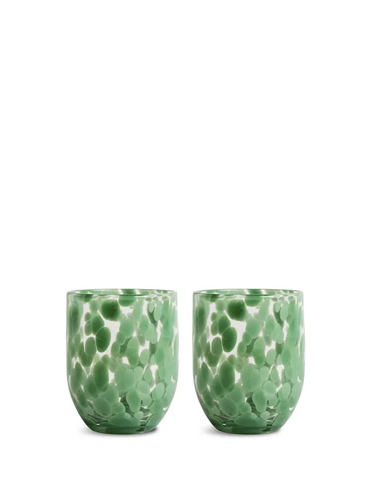 Glass Messy 2pcs/set Green