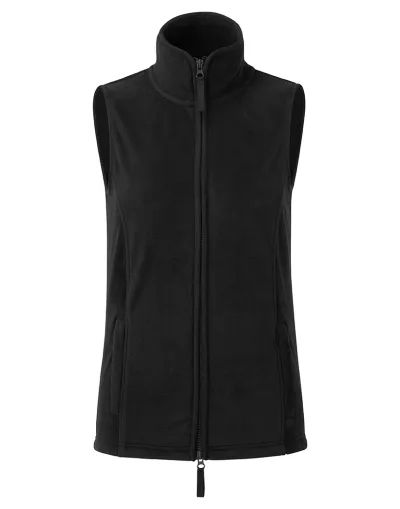 Ladies Artisan Fleece Gilet Sort