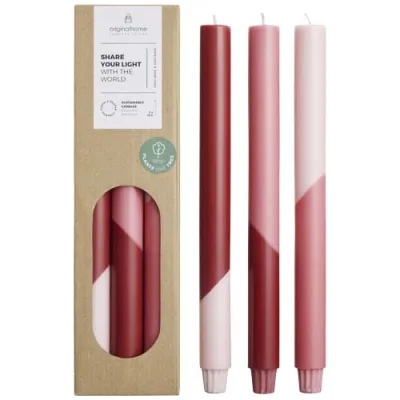 Originalhome Eden stearinlys – sett med 3