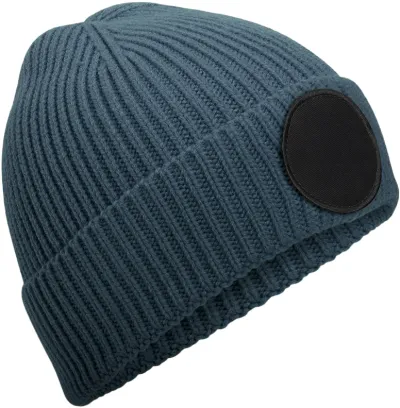 B332R Circular Fashion Patch Beanie