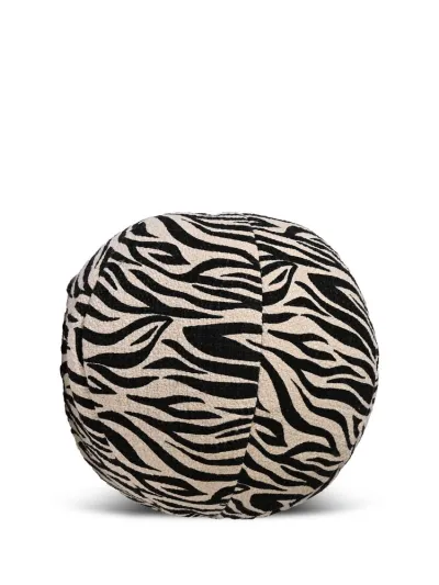 Pillow Anima zebra round Black