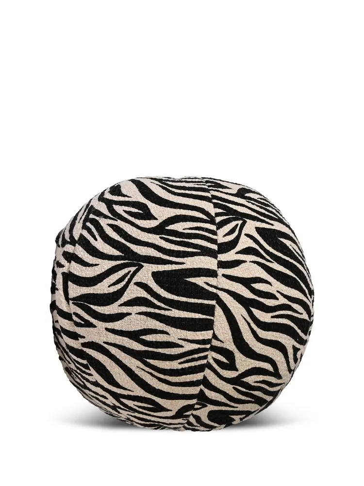 Pillow Anima zebra round Black