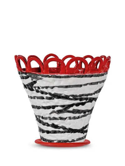 Pot Patty L Zebra/red