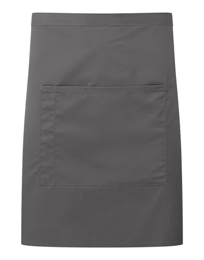 Mid Length Pocket Apron Mørk Grå One Size