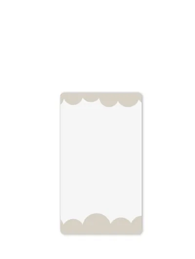 Mirror Bubbly S Beige