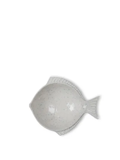 Bowl Doris (12) Off white/light blue