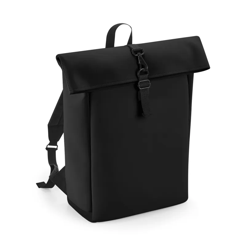 BG335 Matte PU Roll-Top Backpack