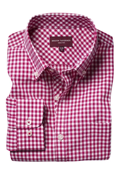 Montana L/E (H) Rød Gingham 140 (EU 36)