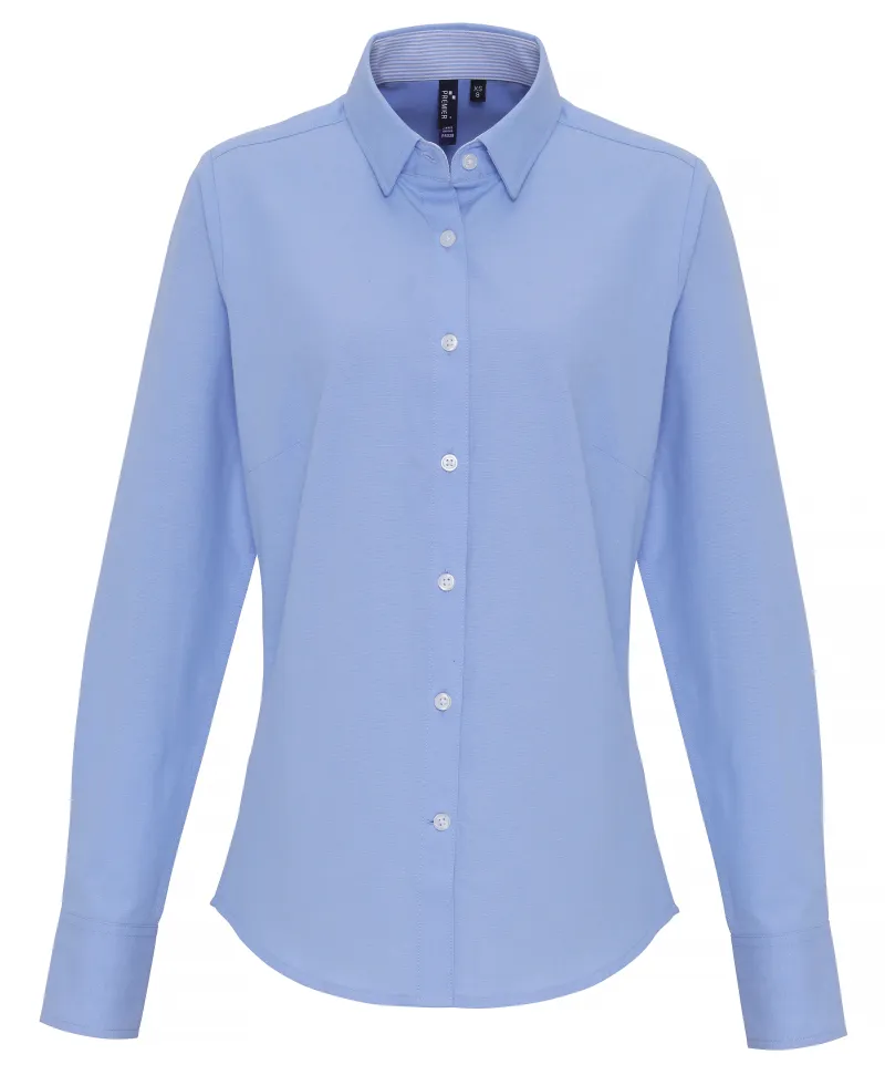 Ladies Oxford Stripes Lysblå Striper