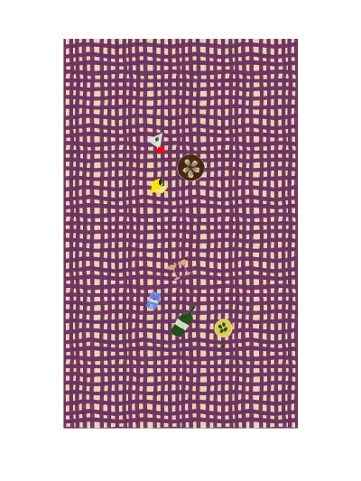 Table cloth Sera Dark plum